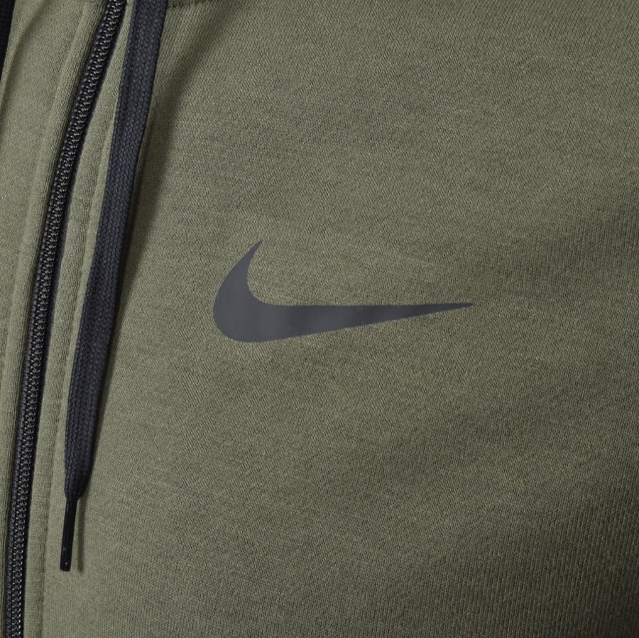 Alternative Image for ProductNike Training Full Zip Dri Fit Logo Hoodie Green3